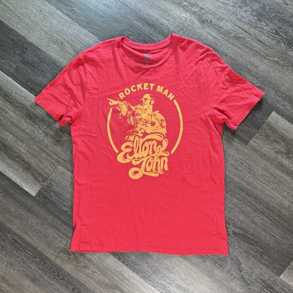 Elton John "Rocketman" Vintage T-shirt Size XL
